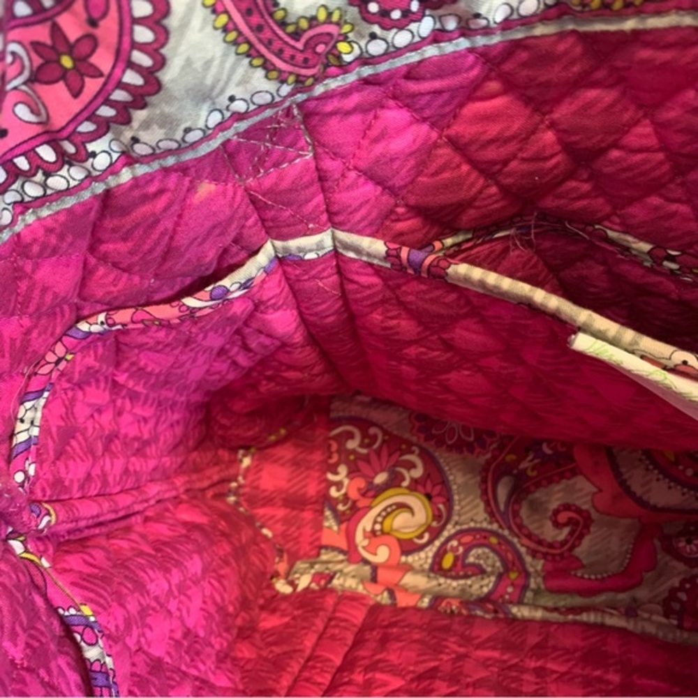 Vera Bradley Paisley Meets Plaid Tote Bag - Picture 9 of 13